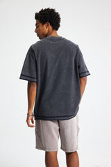 Panelled Sleeve & Hem T-Shirt