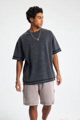 Panelled Sleeve & Hem T-Shirt