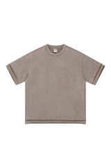 Panelled Sleeve & Hem T-Shirt