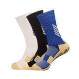 3 Pack Men's Football Grip Socks-FOURMINT