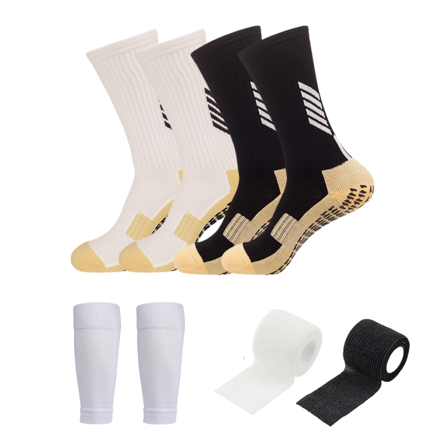3 Pack Men's Football Grip Socks-FOURMINT
