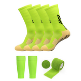 3 Pack Men's Football Grip Socks-FOURMINT