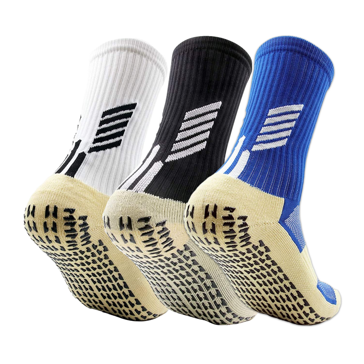 3 Pack Childrens Football Grip Socks-FOURMINT