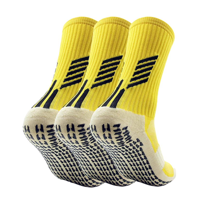 3 Pack Childrens Football Grip Socks-FOURMINT