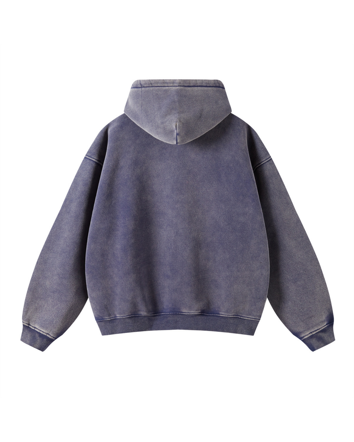 Faded Two-Way Zip Hoodie