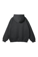 Brushed Fleece Two-Way Zip Hoodie