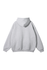 Brushed Fleece Two-Way Zip Hoodie