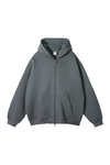 Brushed Fleece Two-Way Zip Hoodie