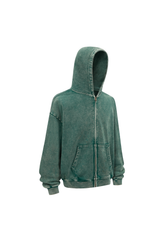 Heavyweight Vintage Washed Full-Zip Hoodie