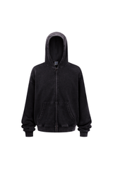 Heavyweight Vintage Washed Full-Zip Hoodie
