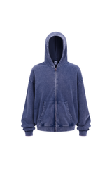 Heavyweight Vintage Washed Full-Zip Hoodie