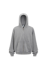Heavyweight Vintage Washed Full-Zip Hoodie