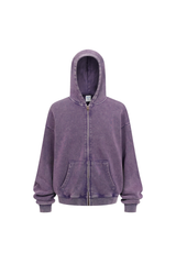Heavyweight Vintage Washed Full-Zip Hoodie
