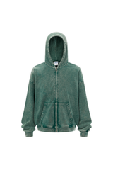 Heavyweight Vintage Washed Full-Zip Hoodie