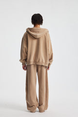 Cropped Boxy Zip Hoodie – fit and silhouette view