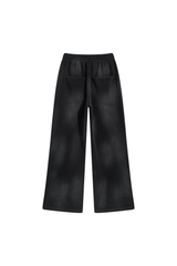Faded Wide-Leg Joggers