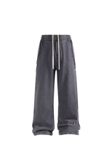 Panelled Wide-Leg Joggers
