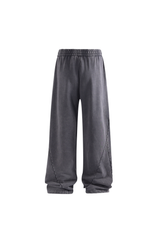 Panelled Wide-Leg Joggers