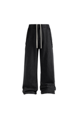 Panelled Wide-Leg Joggers