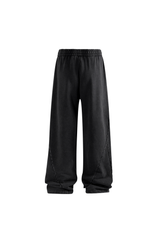 Panelled Wide-Leg Joggers