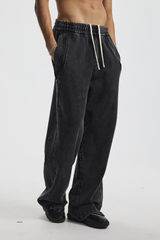 Panelled Wide-Leg Joggers