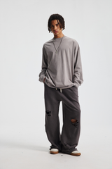 Panelled Long-Sleeve T-Shirt