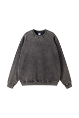 Heavyweight Crewneck Sweatshirt in Dark Grey – front product view