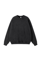 Heavyweight Crewneck Sweatshirt in Black – front product view