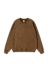 Heavyweight Crewneck Sweatshirt in Brown – front product view