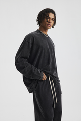 Contrast-Stitch Long-Sleeve T-Shirt – styled product view