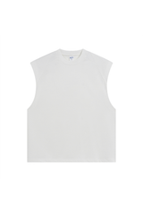 Panelled Oversized Sleeveless T-Shirt