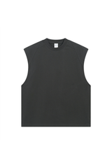 Panelled Oversized Sleeveless T-Shirt