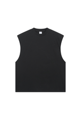 Panelled Oversized Sleeveless T-Shirt