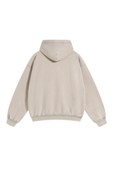 Raw Edge Two-Way Zip Hoodie
