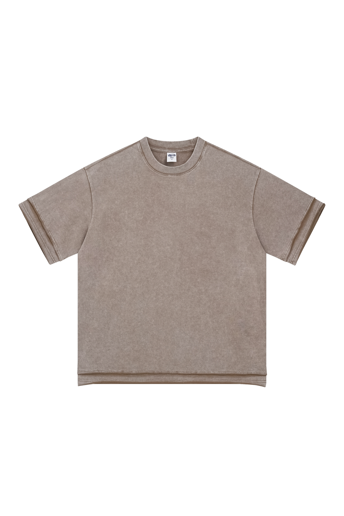 Panelled Sleeve & Hem T-Shirt