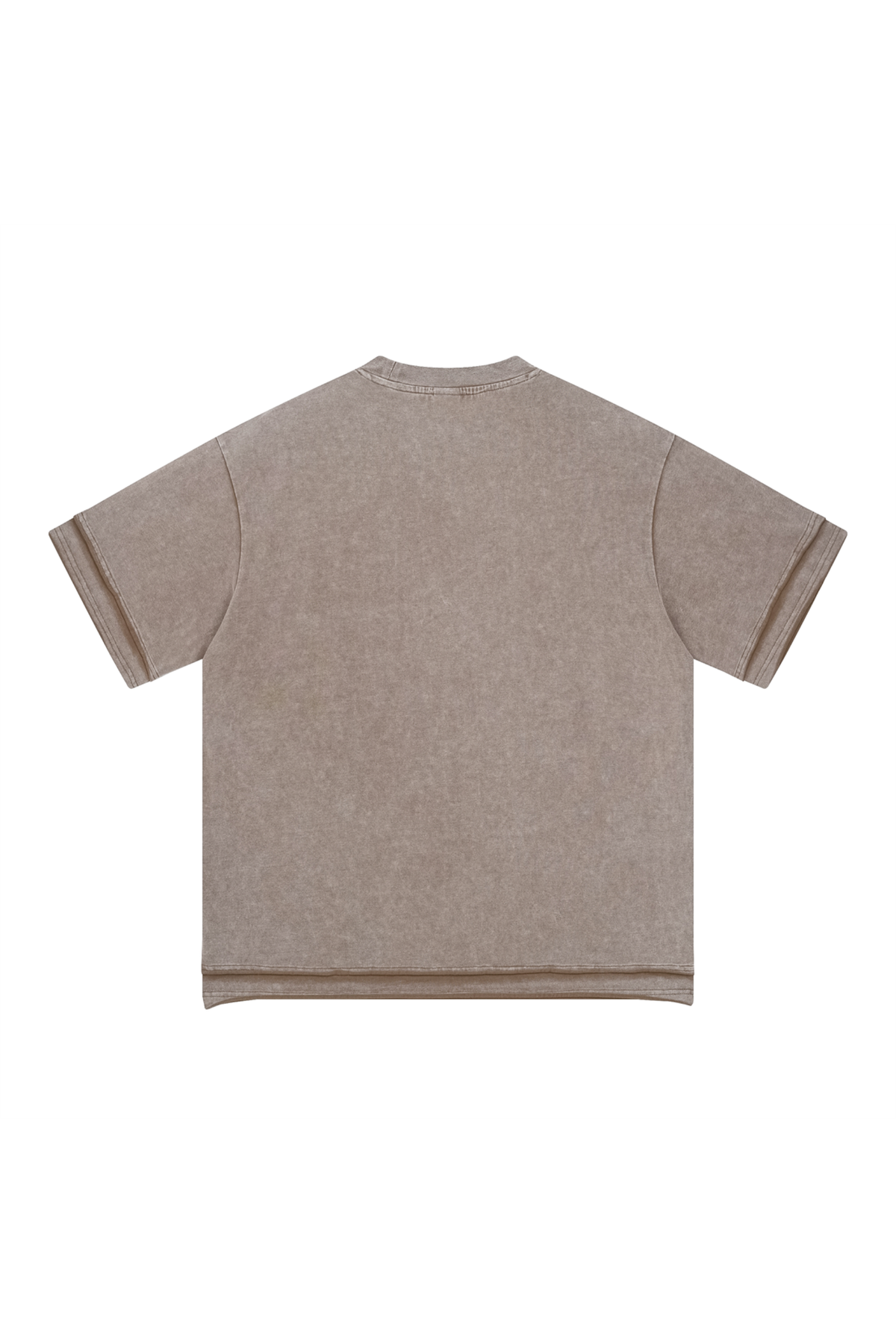 Panelled Sleeve & Hem T-Shirt