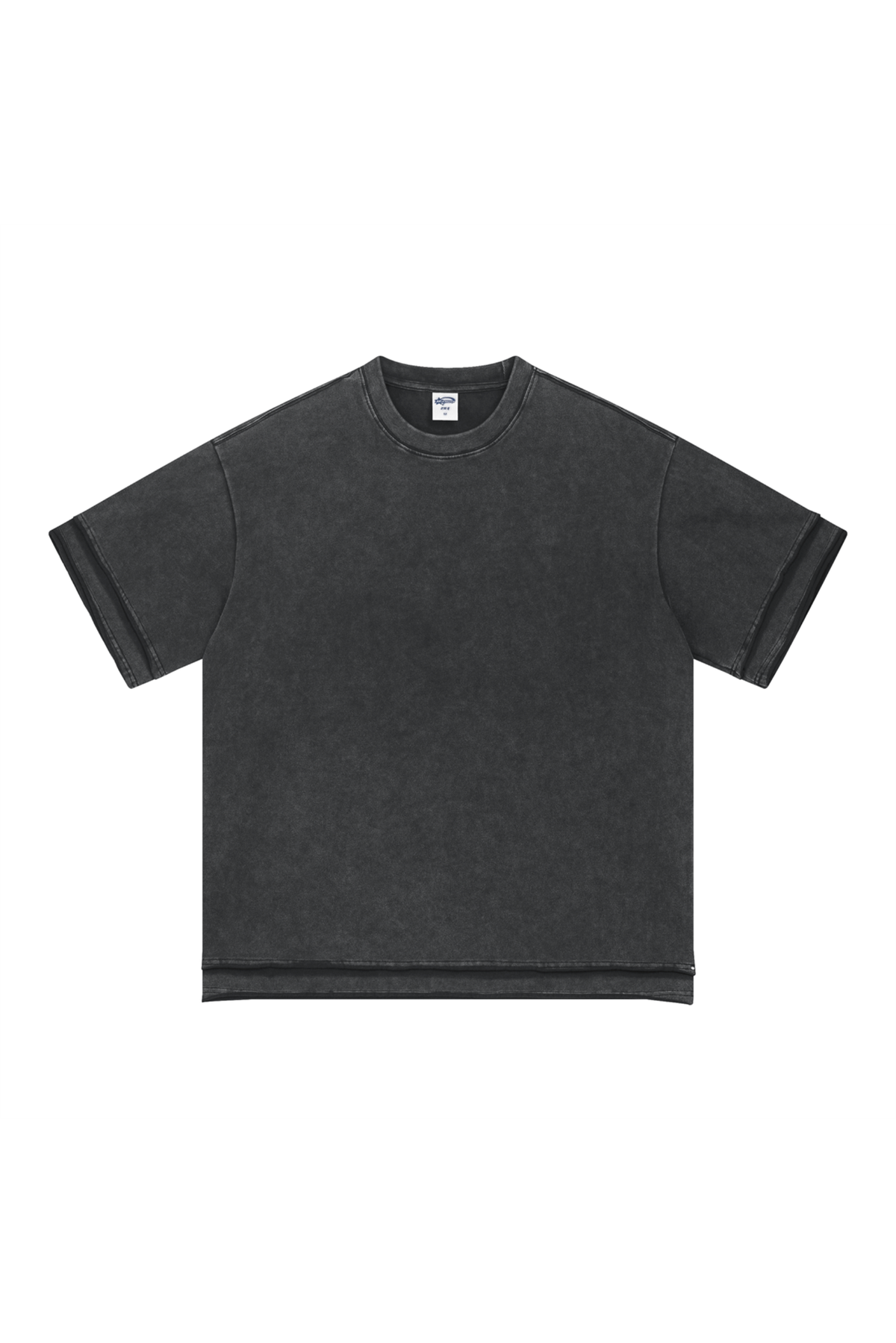 Panelled Sleeve & Hem T-Shirt