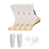 3 Pack Men's Football Grip Socks-FOURMINT