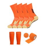 3 Pack Men's Football Grip Socks-FOURMINT