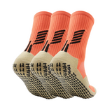 3 Pack Kids Football Grip Socks With Silicon Nubs-FOURMINT