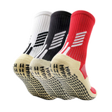 3 Pack Kids Football Grip Socks With Silicon Nubs-FOURMINT